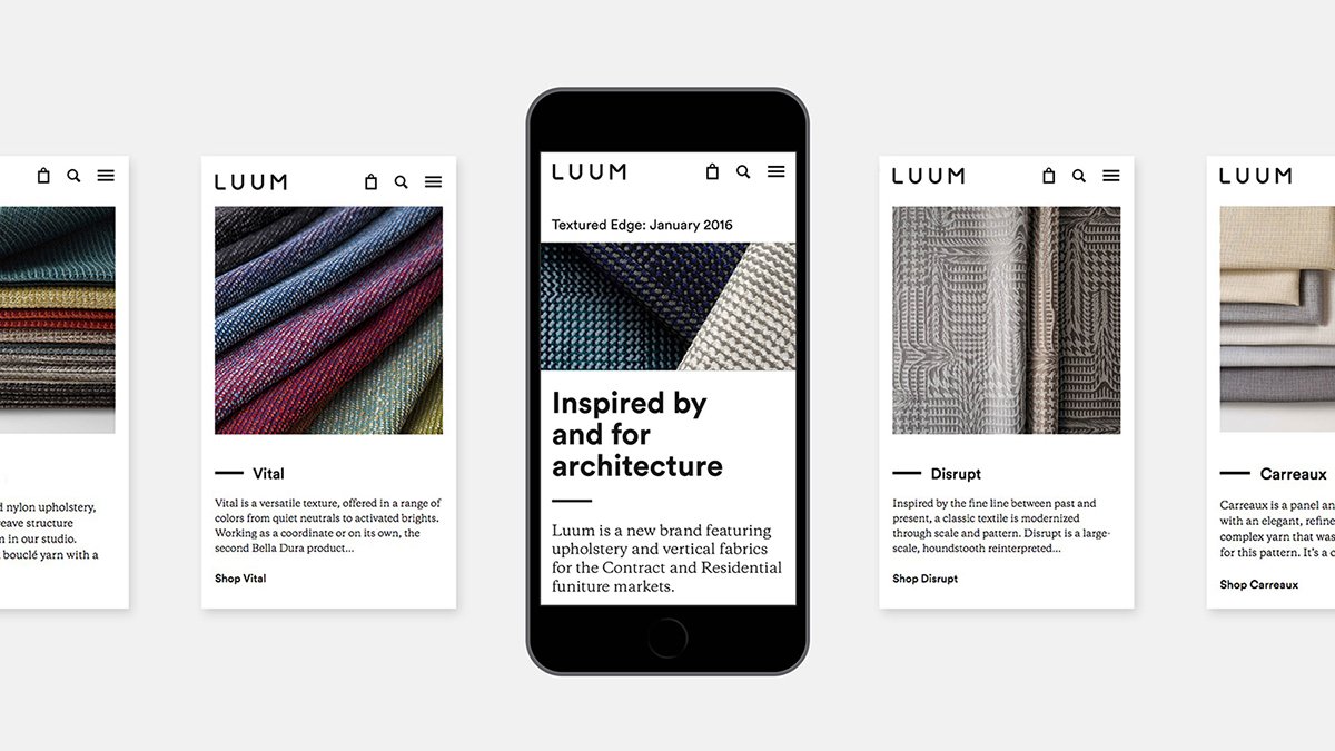 Luum 紡織品品牌形象設計 網(wǎng)站設計