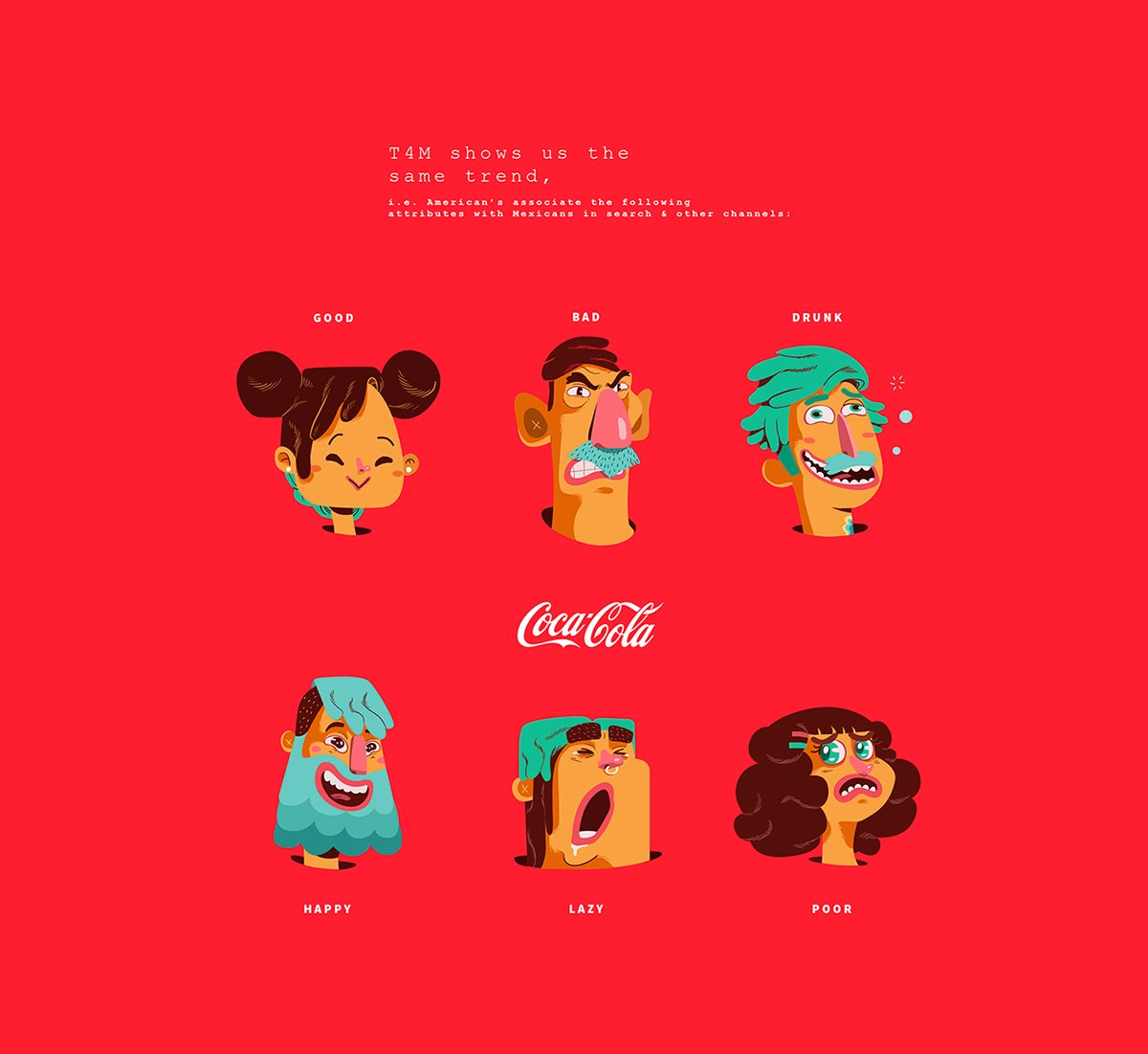  Coca Cola 圣誕節(jié)卡通形象品牌設(shè)計(jì)