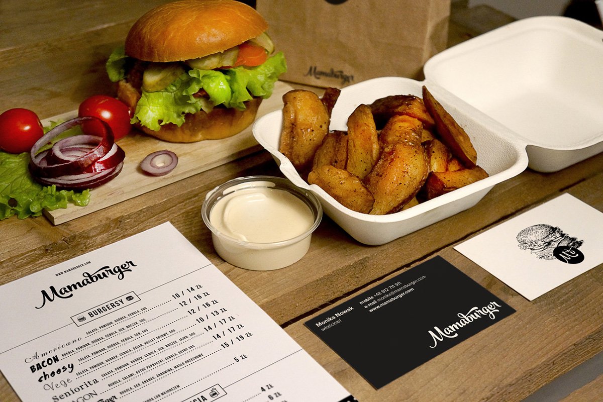 Mamaburger 餐飲品牌形象設(shè)計 食品形象展示  形象設(shè)計
