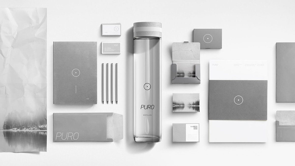 PURO水品牌設(shè)計  標志應(yīng)用展示