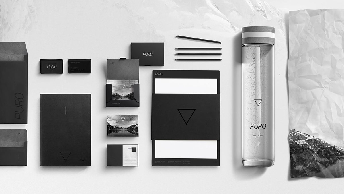 PURO水品牌設(shè)計  標志應(yīng)用展示