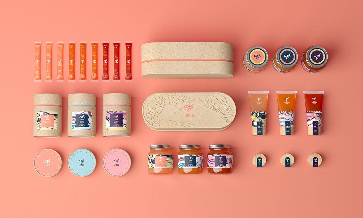 JOLA蜂蜜食品品牌形象設(shè)計  包裝展示