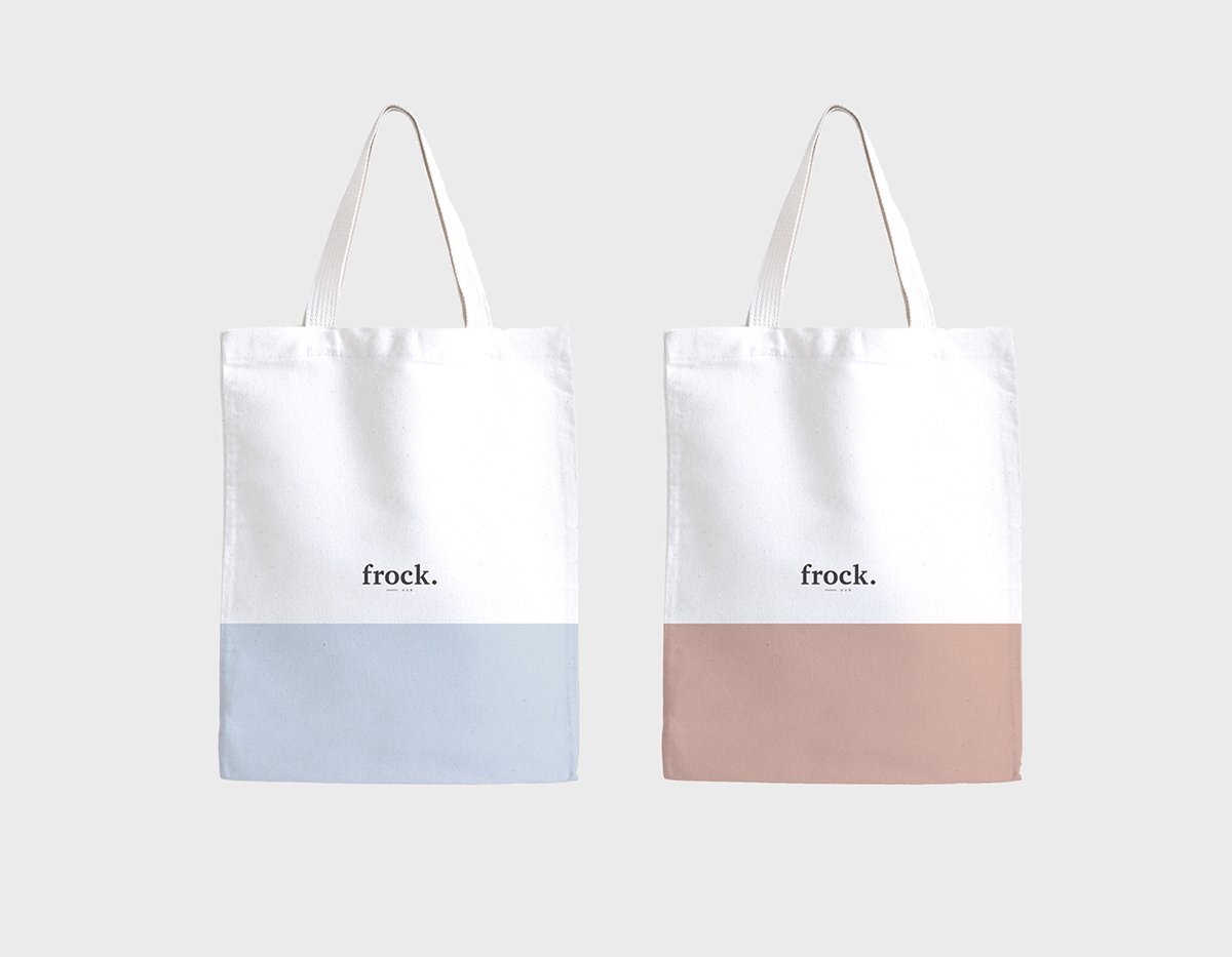 深圳品牌設計  深圳品牌策劃  FROCK女性服裝品牌形象設計  手提袋設計