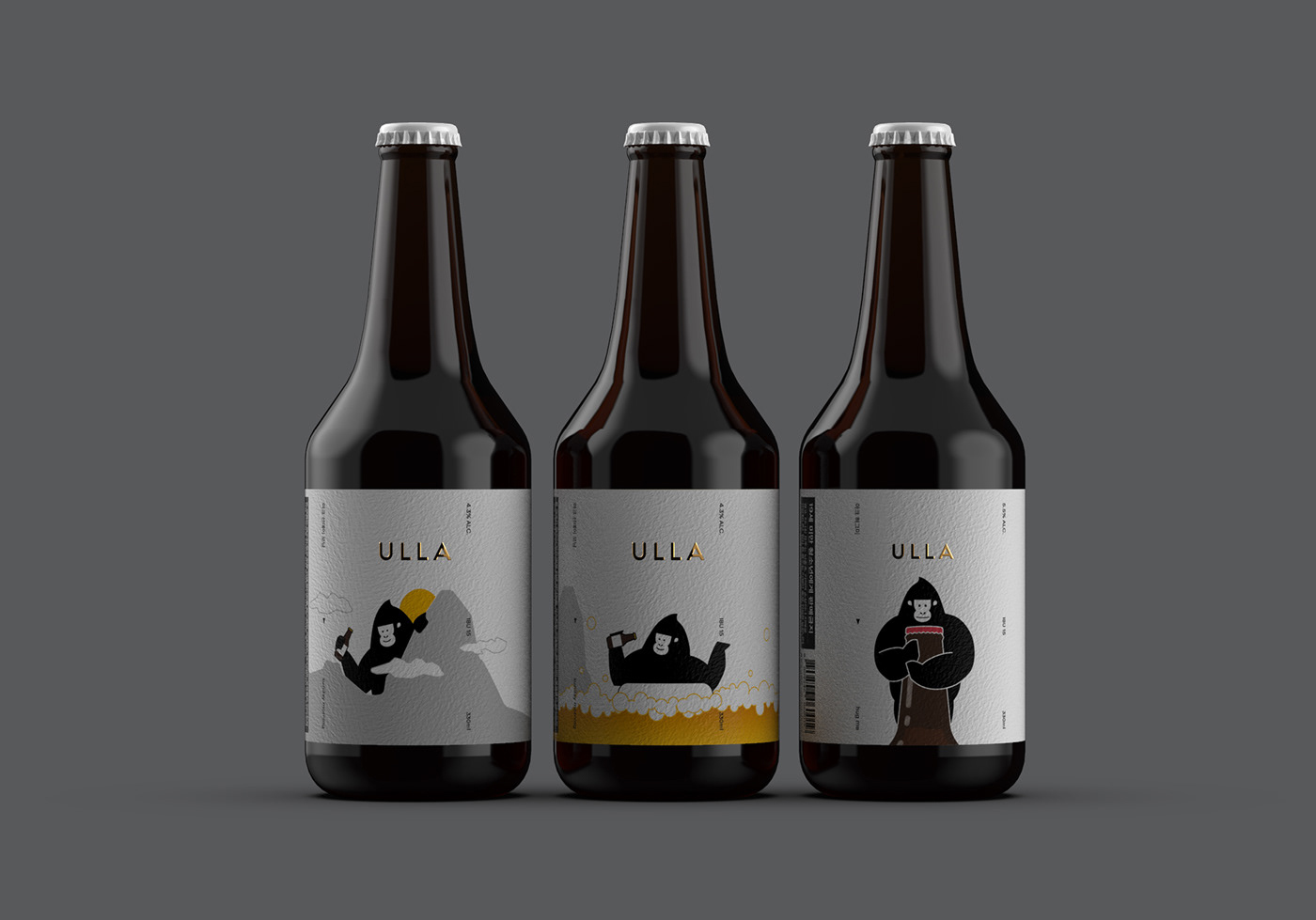 精釀啤酒ULLA品牌設(shè)計(jì)——品牌IP化案例欣賞，餐飲品牌設(shè)計(jì)，品牌設(shè)計(jì)公司，品牌IP化，深圳品牌設(shè)計(jì)，左右格局