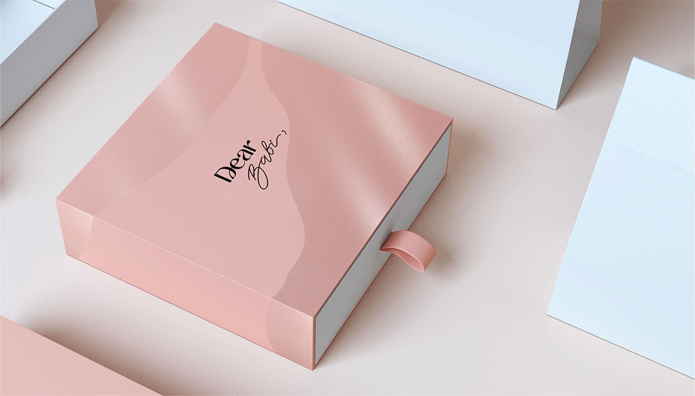 Dear babi 越南輕奢嬰兒用品品牌設(shè)計(jì)案例，嬰兒品牌設(shè)計(jì)，品牌視覺設(shè)計(jì)，深圳品牌設(shè)計(jì)，左右格局